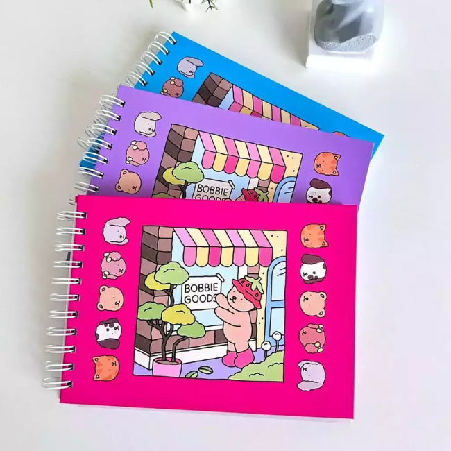 Kit 3 Cadernos Bobbie Goods